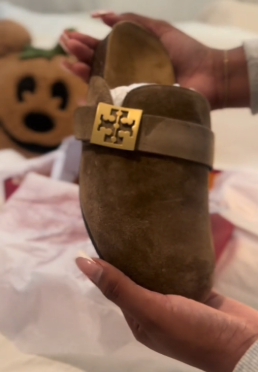 High-Quality Suede Birkenstock clogs with Metal Buckle