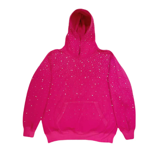 Rhinestone hooded sweater