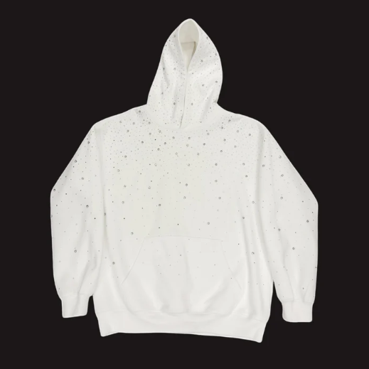 Rhinestone hooded sweater