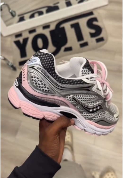 Black pink mesh breathable high quality sneakers