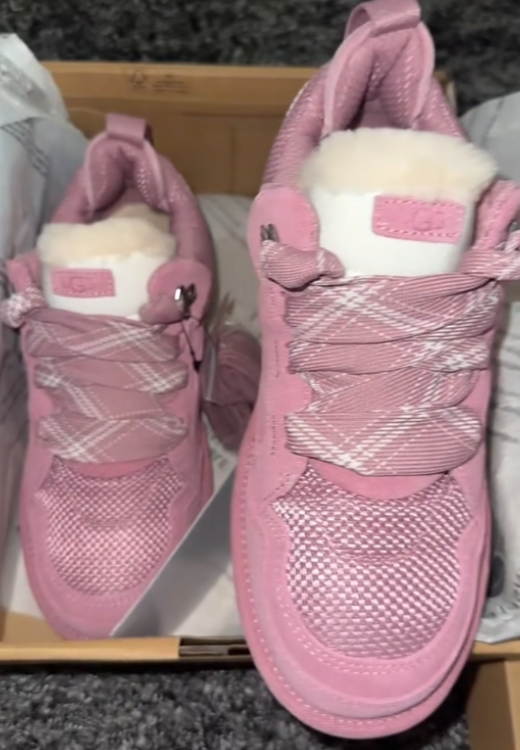 Autumn new pink bread casual shoes