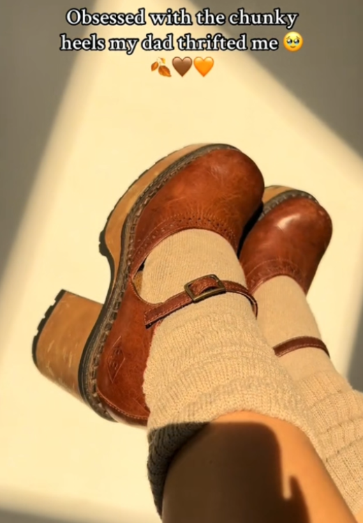 Elegant square root autumn leather shoes