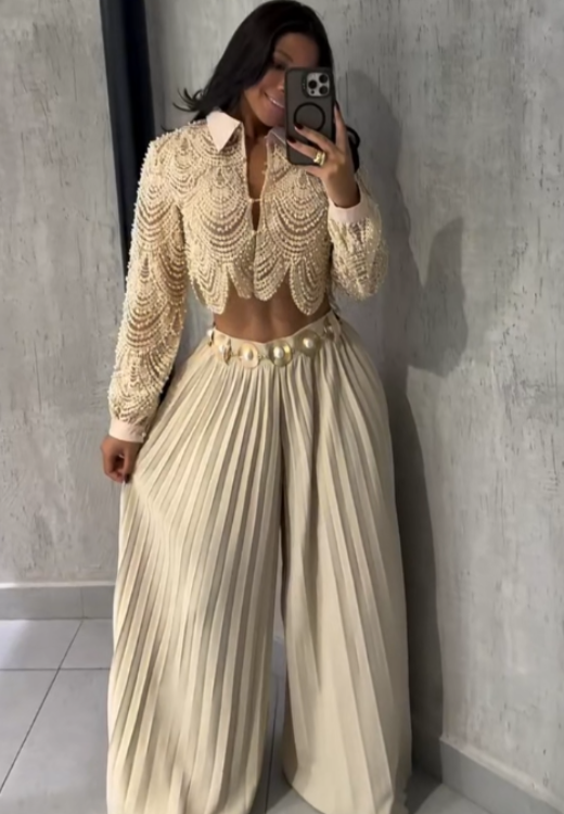 Handmade Pearl Chain Top