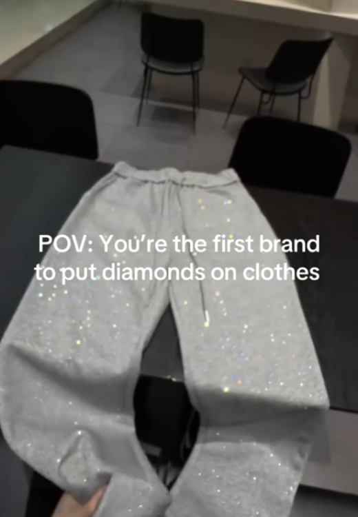 rhinestones streetwear hoodie