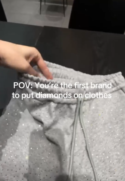 rhinestones streetwear hoodie