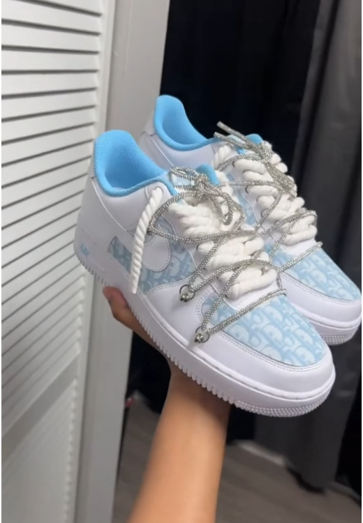 New fashion printed metal chain leisure sneakers