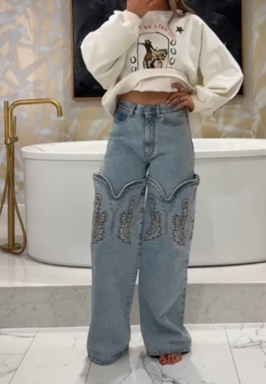 New Western Elegant Jeans in Autumn