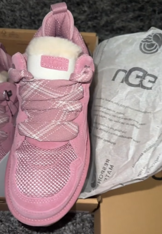 Autumn new pink bread casual shoes