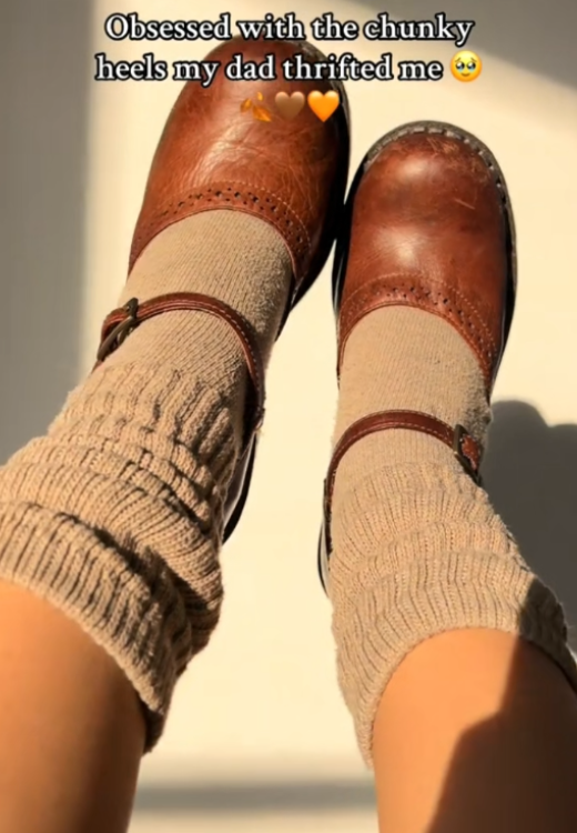 Elegant square root autumn leather shoes
