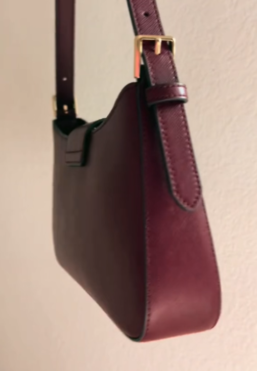 Autumn  red embroidery handbag