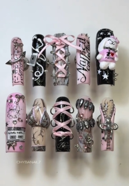 BLACKPINK sexy sweeties press on nails