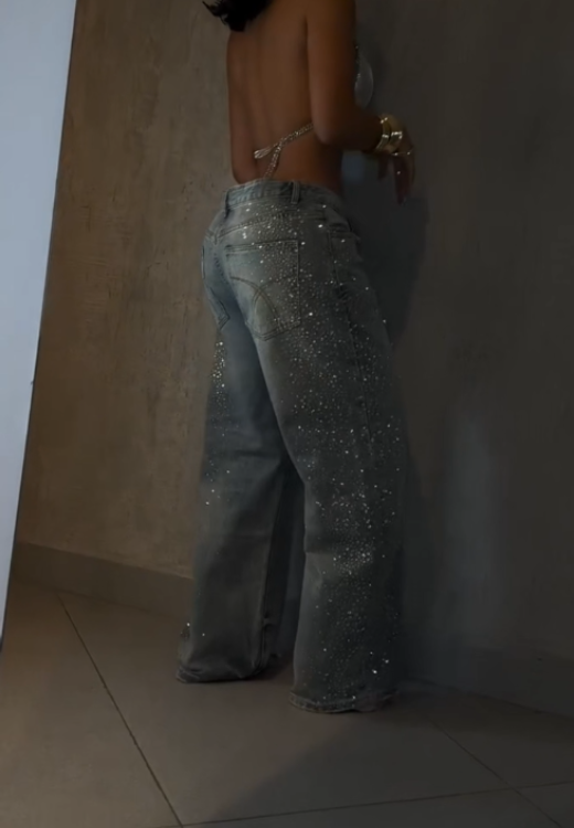 Fireworks rhinestone fashion jeans