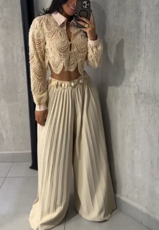 Handmade Pearl Chain Top