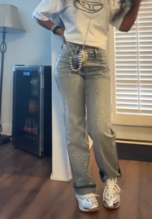 The Flash Diamond Stars Fashion Jeans