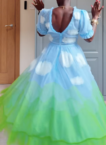 Elegant Sky Dress