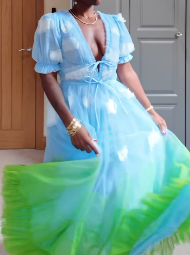 Elegant Sky Dress