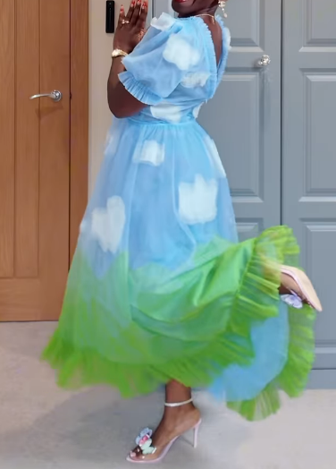 Elegant Sky Dress