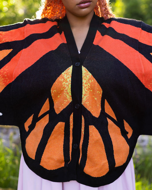 Butterfly knitted sweater