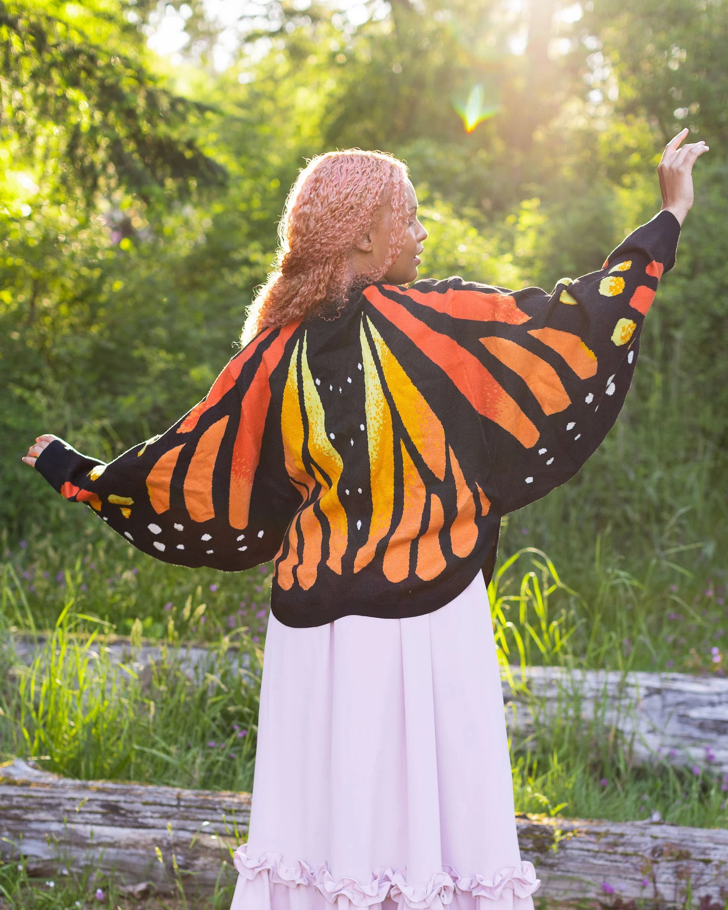 Butterfly knitted sweater