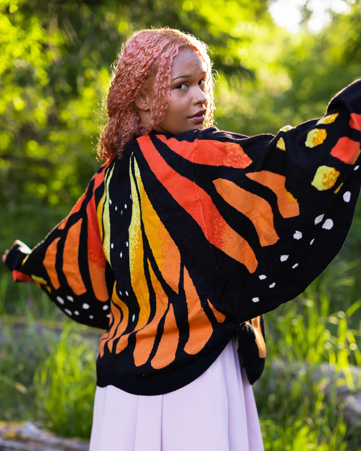 Butterfly knitted sweater