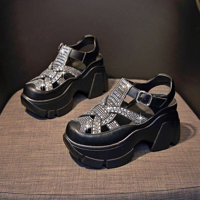 2025New platform sequined orthopedic sandals
