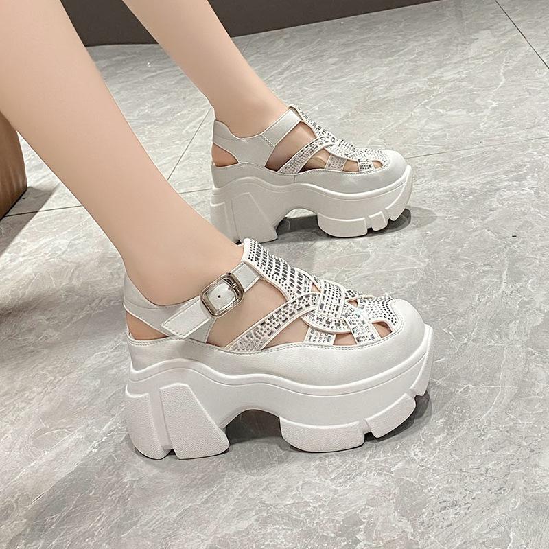 2025New platform sequined orthopedic sandals