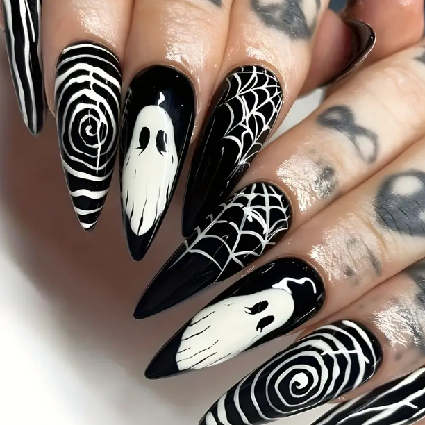 Halloween Spooky Press-On Nails Set